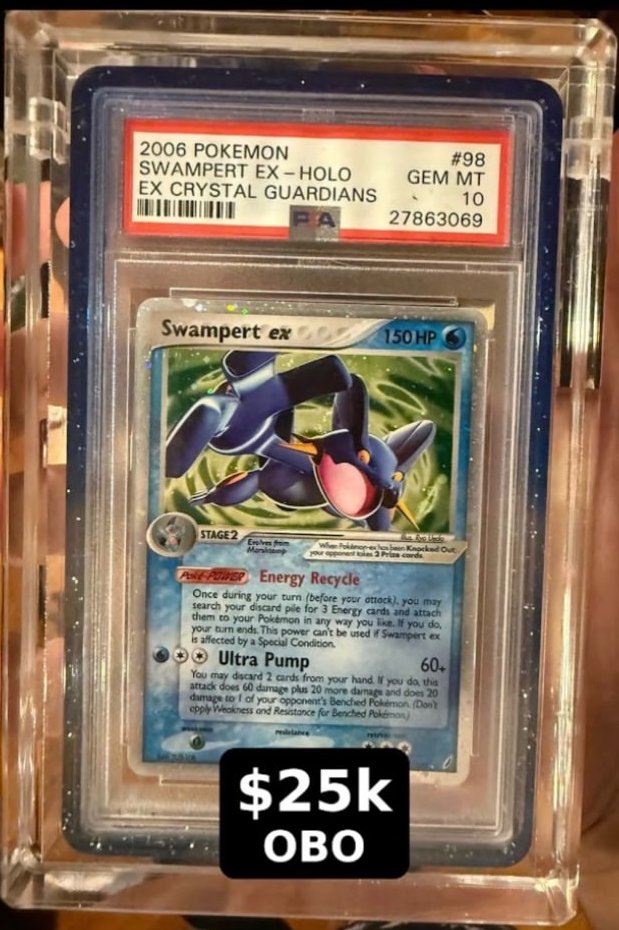 Swampert EX PSA GEM MT 10