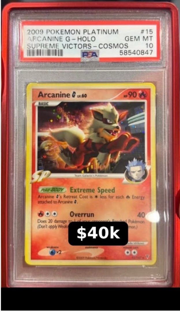 Arcanine G PSA GEM MT 10