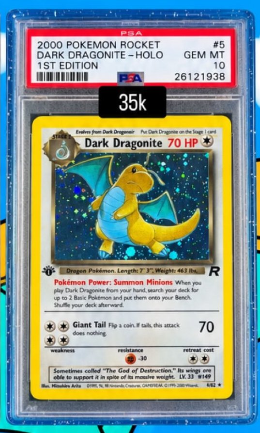 Dark Dragonite PSA GEM MT 10
