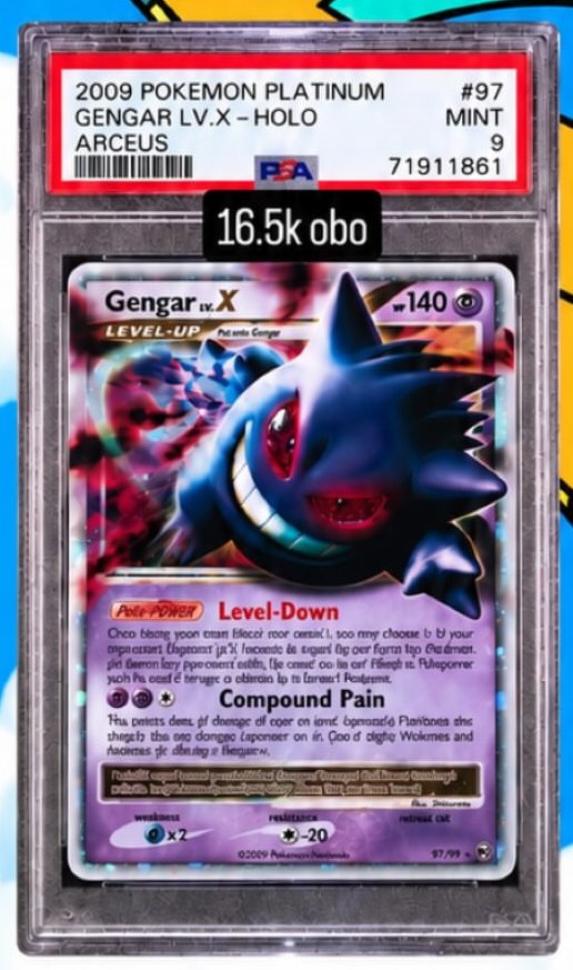 Gengar Lv X PSA MINT 9