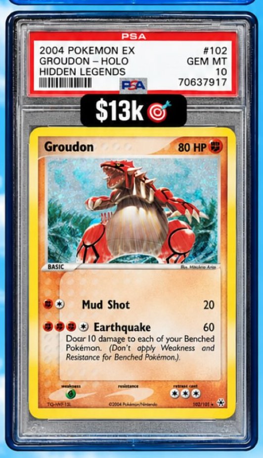 Groudon PSA GEM MT 10