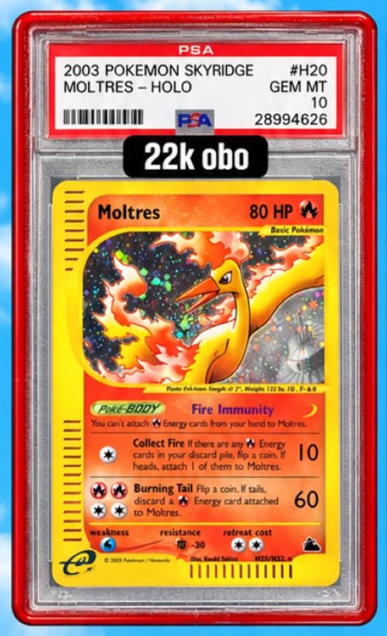 Moltres PSA GEM MT 10