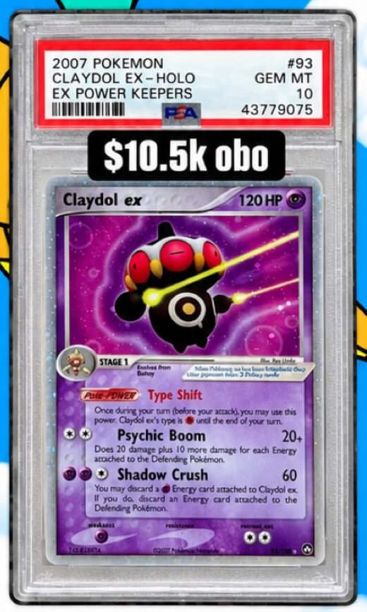 Claydol EX PSA GEM MT 10
