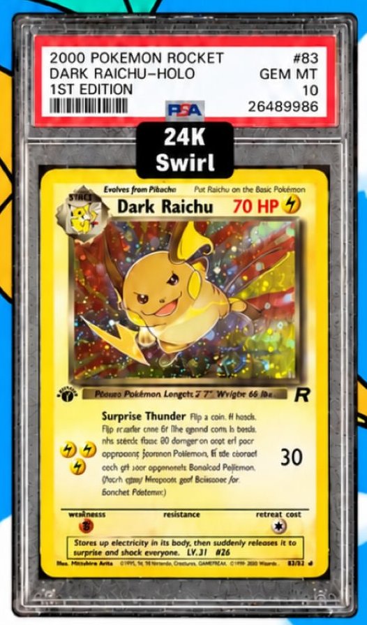 Dark Raichu PSA GEM MT 10