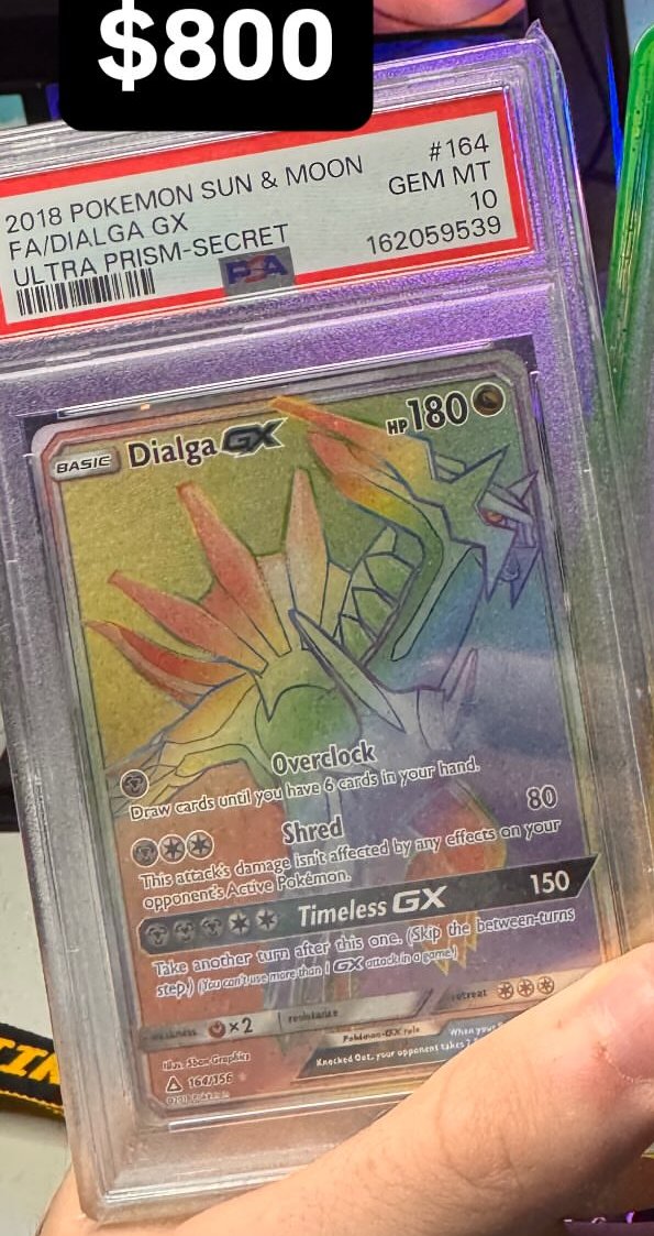 Dialga GX PSA GEM MT 10