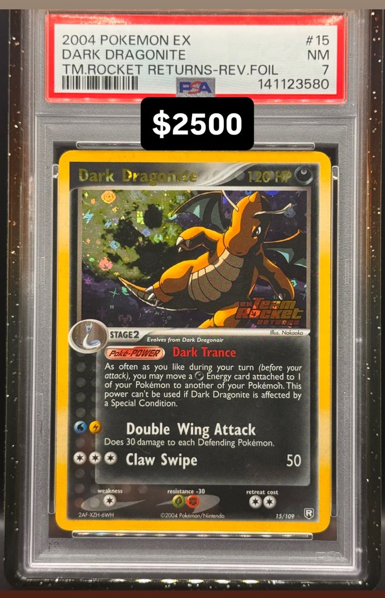 Dark Dragonite PSA NM 7