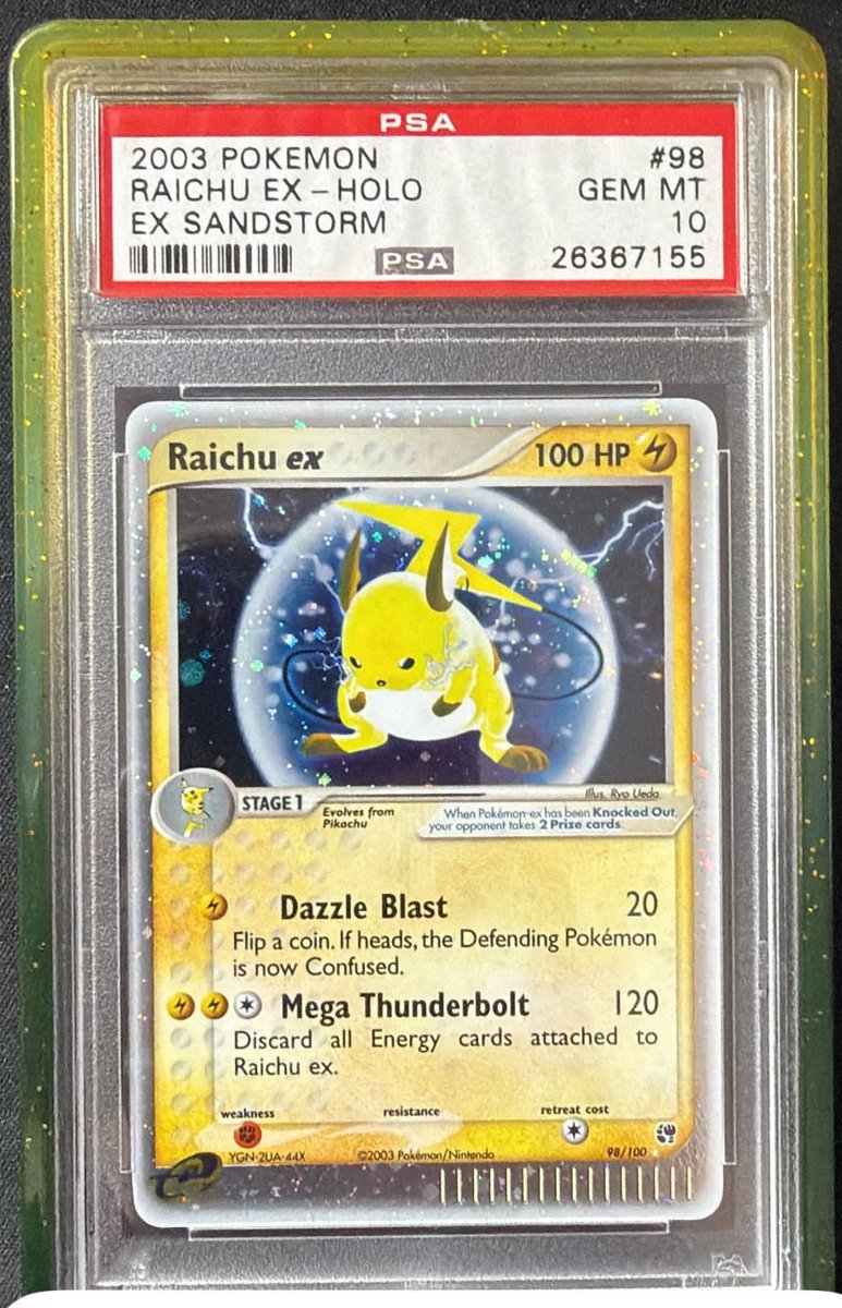 Raichu EX PSA GEM MT 10
