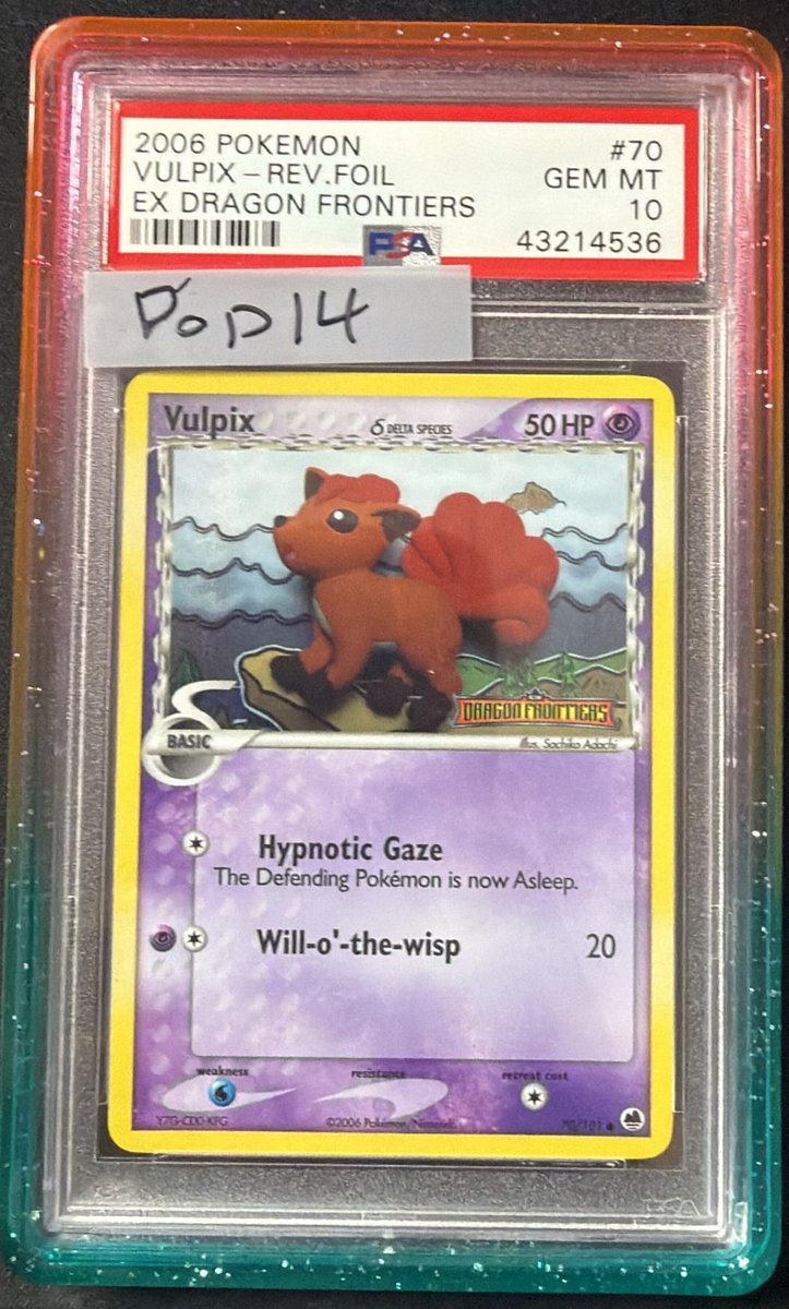 Vulpix Δ PSA GEM MT 10