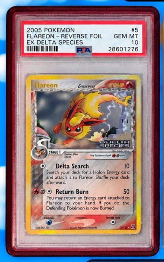 Flareon Δ PSA GEM MT 10