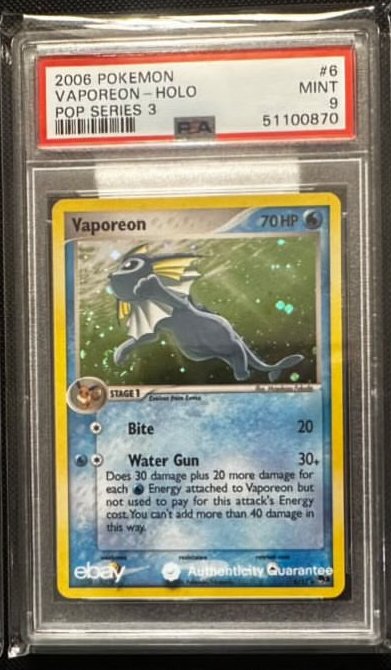 Vaporeon PSA MINT 9