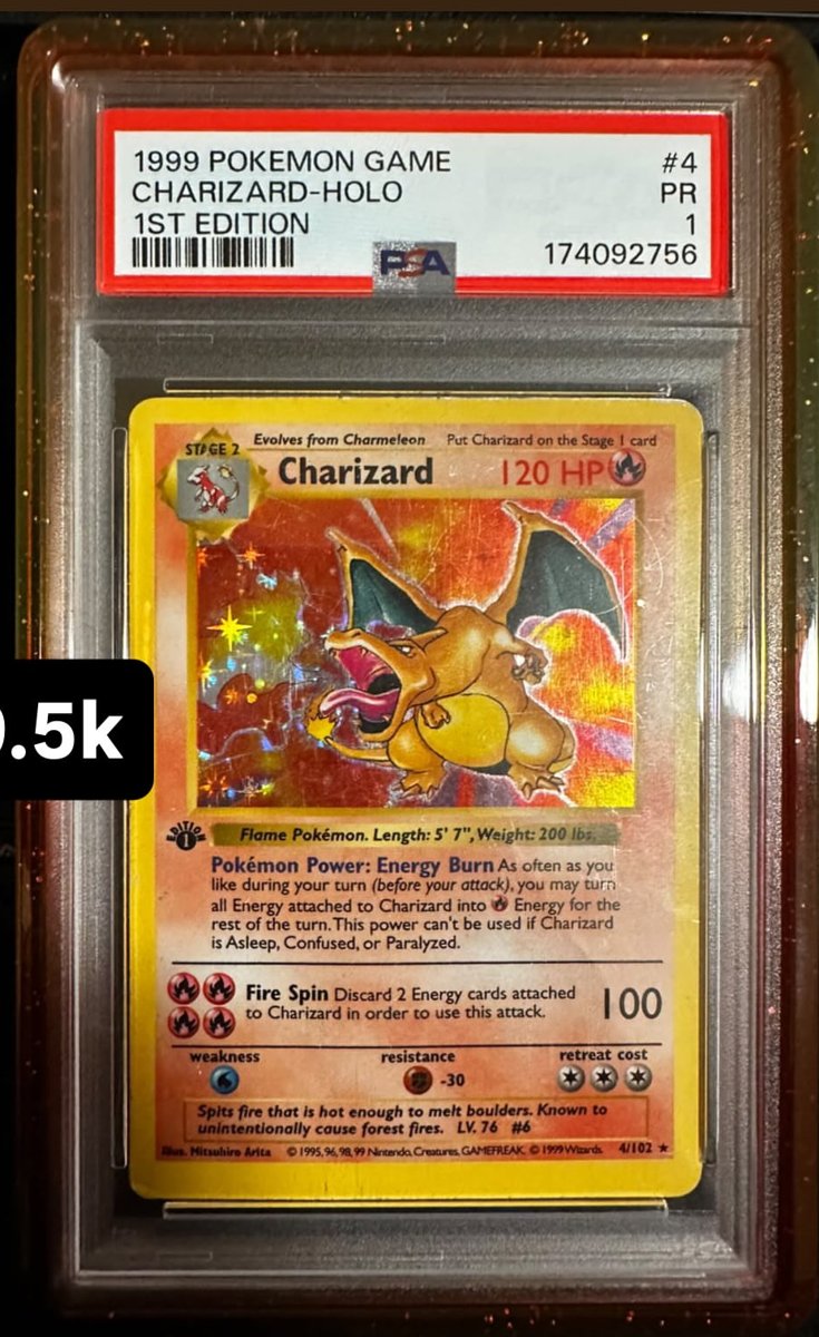 Charizard PSA PR 1