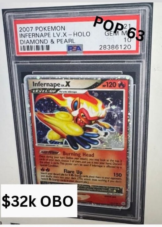 Infernape Lv X PSA GEM MT 10
