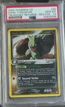 Dark Tyranitar PSA GEM MT 10