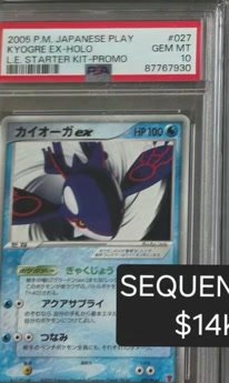 Kyogre ex PSA GEM MT 10