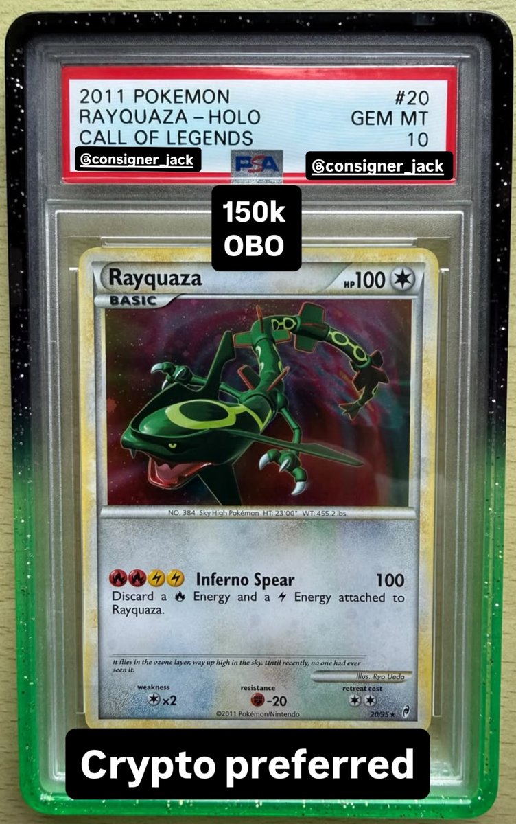 Rayquaza PSA GEM MT 10