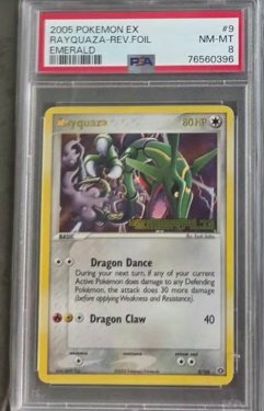 Rayquaza-Rev.foil PSA NM-MT 8