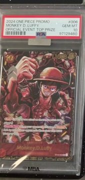 Monkey D. Luffy PSA GEM MT 10