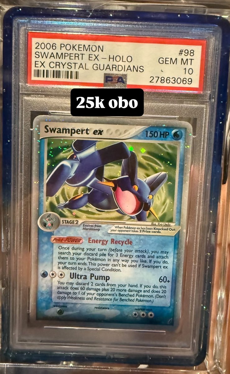 Swampert EX PSA GEM MT 10