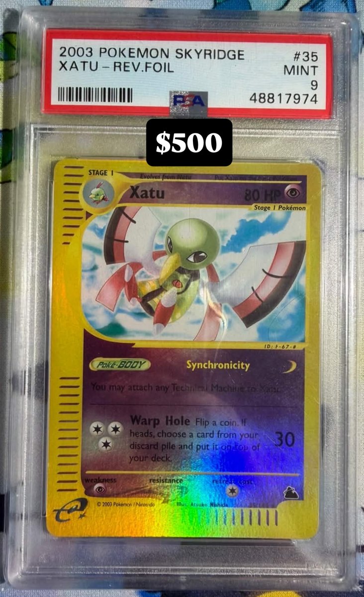 Xatu PSA MINT 9