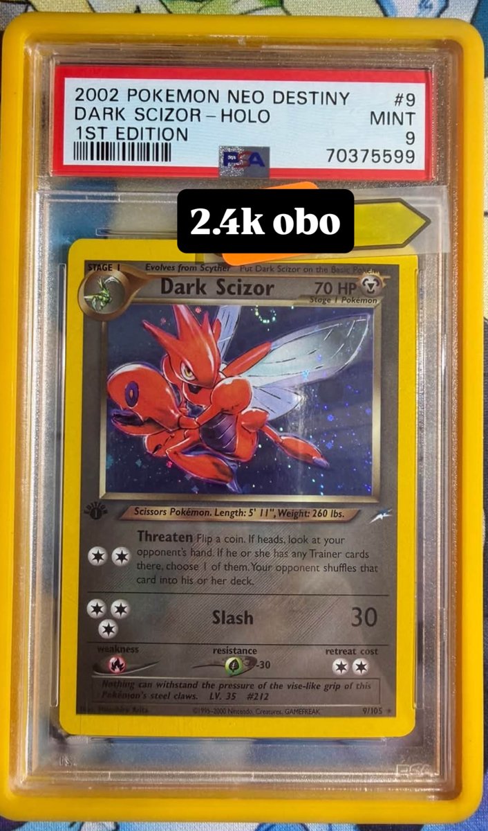 Dark Scizor PSA MINT 9