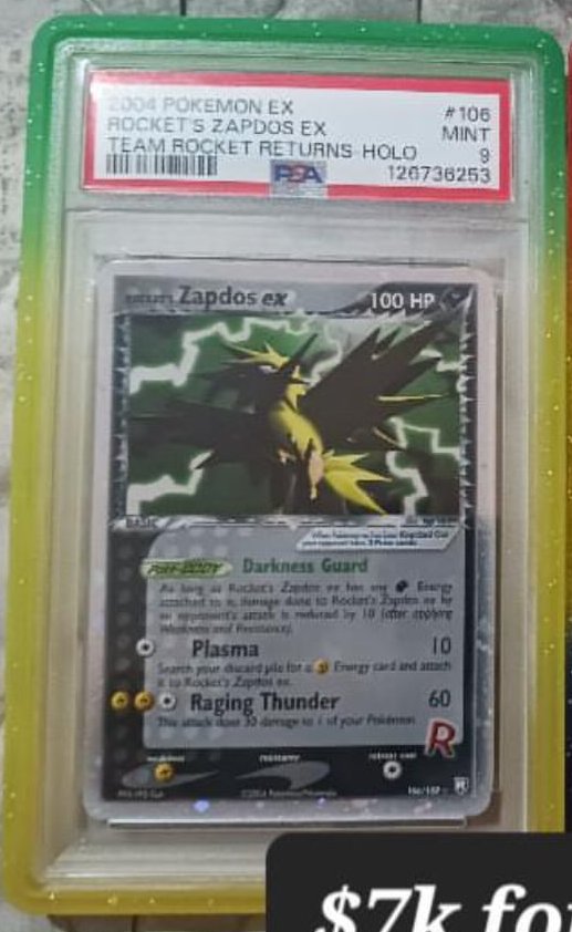 Rocket's Zapdos EX PSA MINT 9