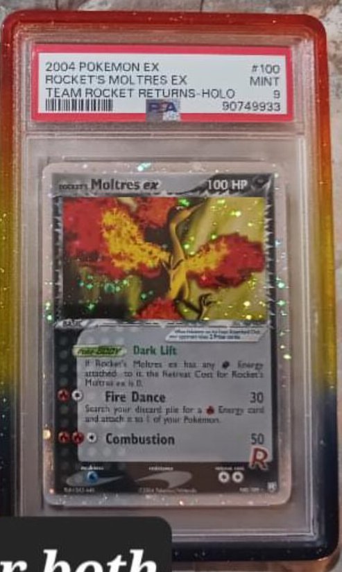 ROCKET's MOLTRES EX PSA MINT 9