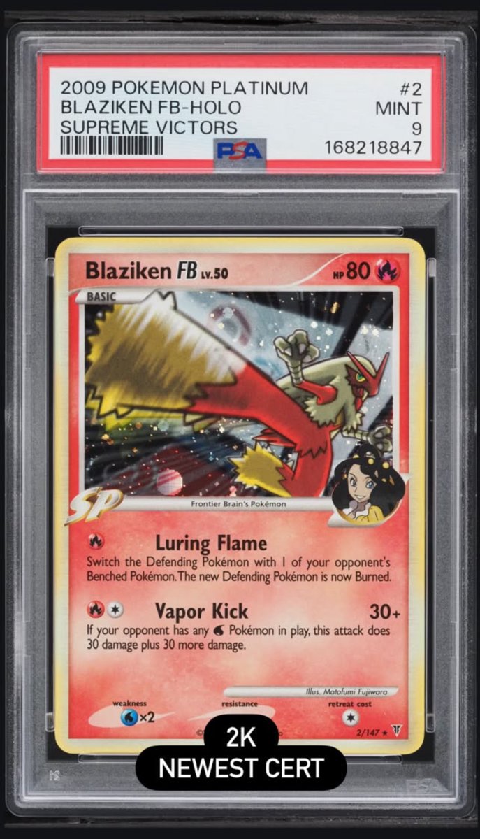 Blaziken FB PSA MINT 9