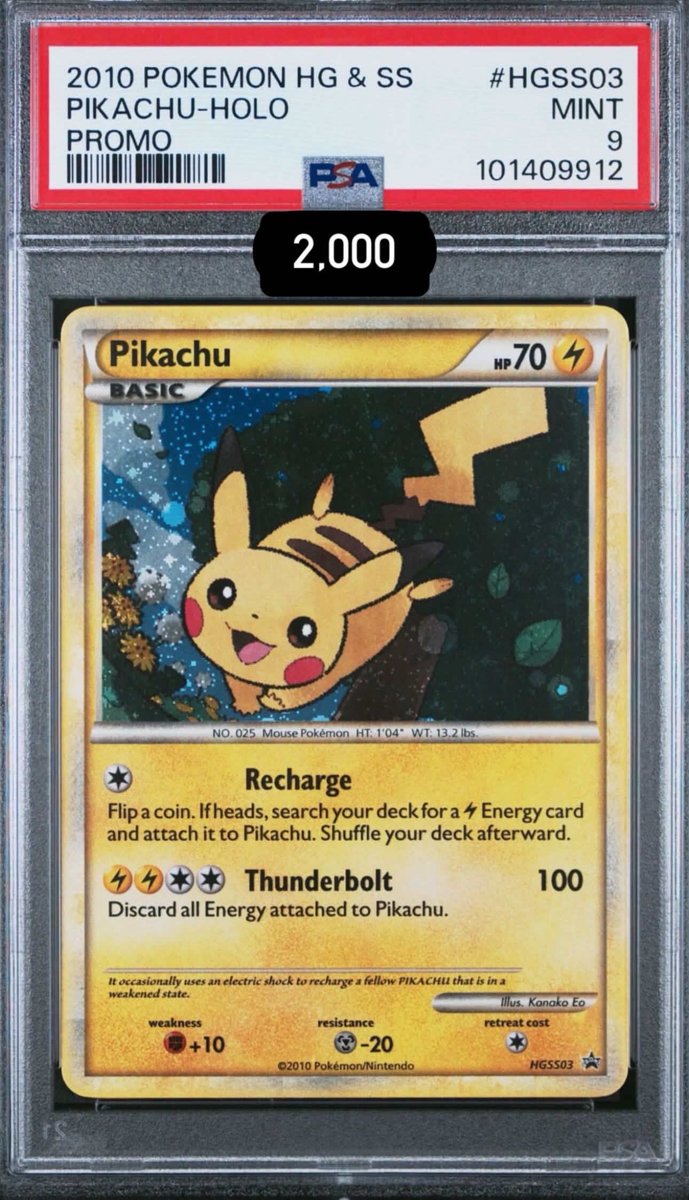 Pikachu PSA MINT 9