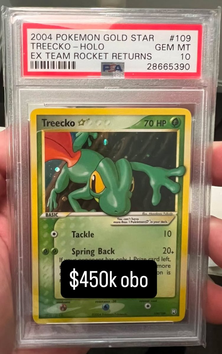 Treecko PSA GEM MT 10