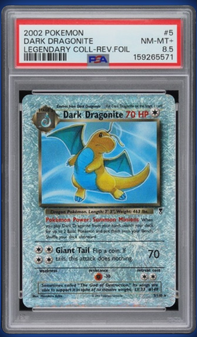 Dark Dragonite PSA NM-MT+ 8.5
