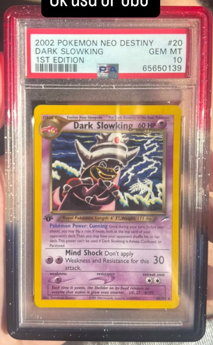 Dark Slowking PSA GEM MT 10