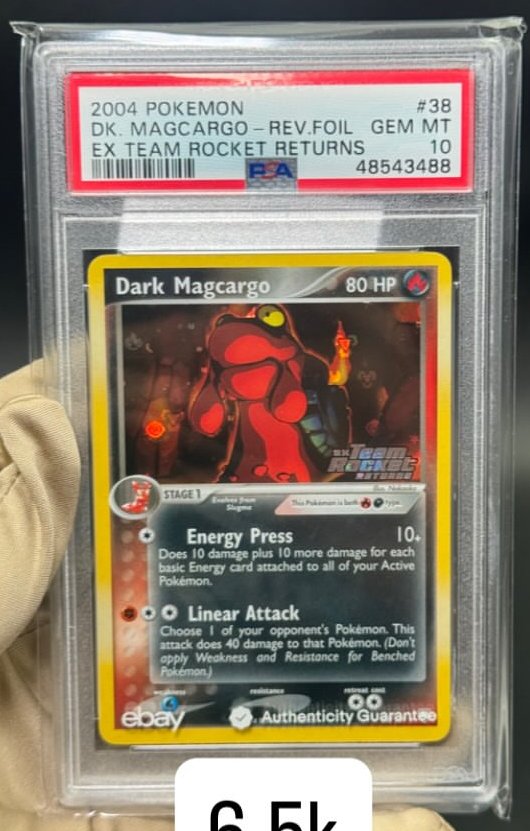 Dark Magcargo PSA GEM MT 10