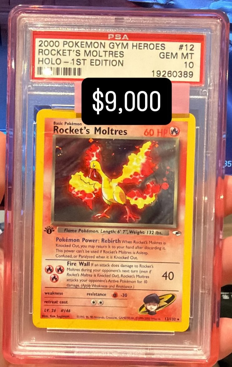 Rocket's Moltres PSA GEM MT 10