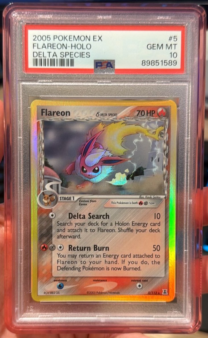 Flareon Δ PSA GEM MT 10