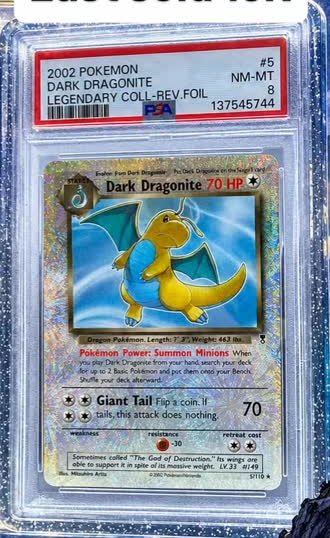 Dark Dragonite PSA NM-MT 8