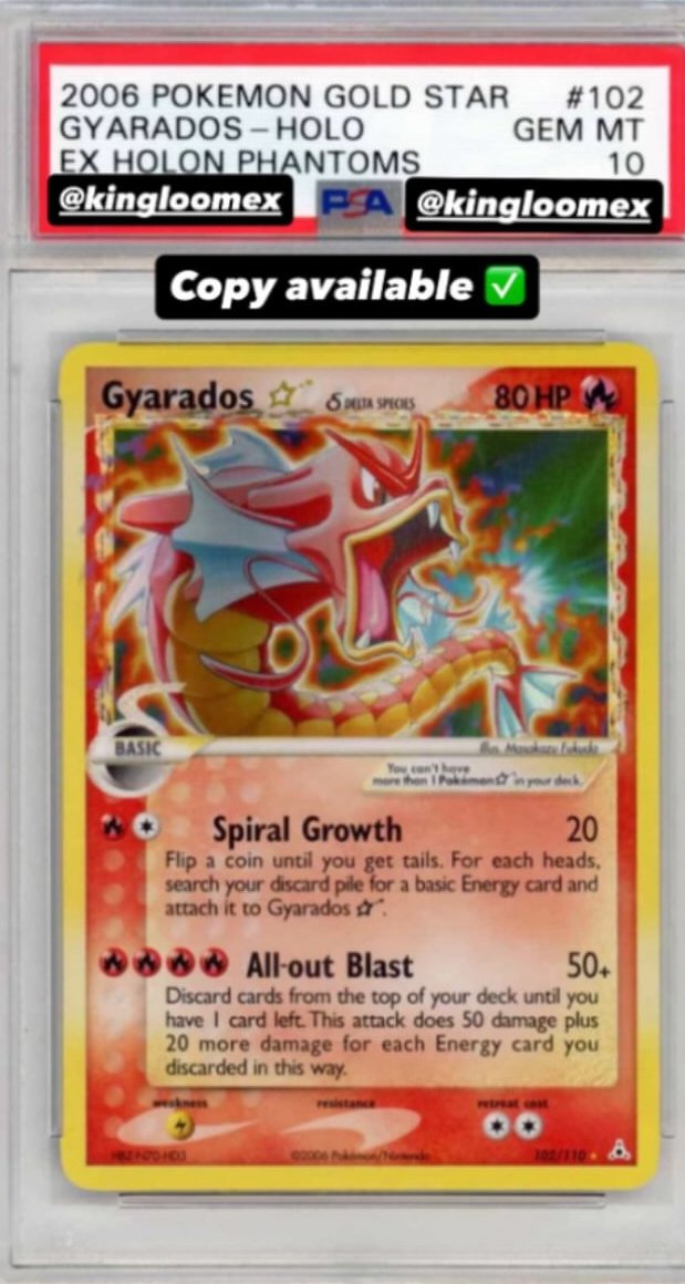 Gyarados PSA GEM MT 10