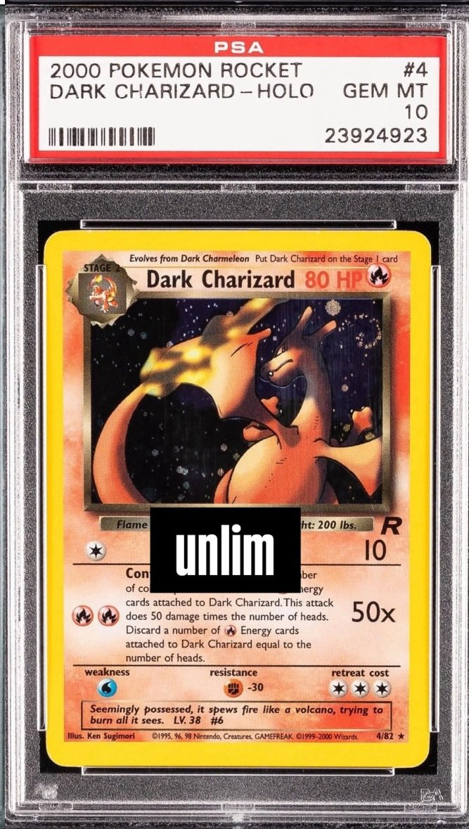 Dark Charizard PSA GEM MT 10