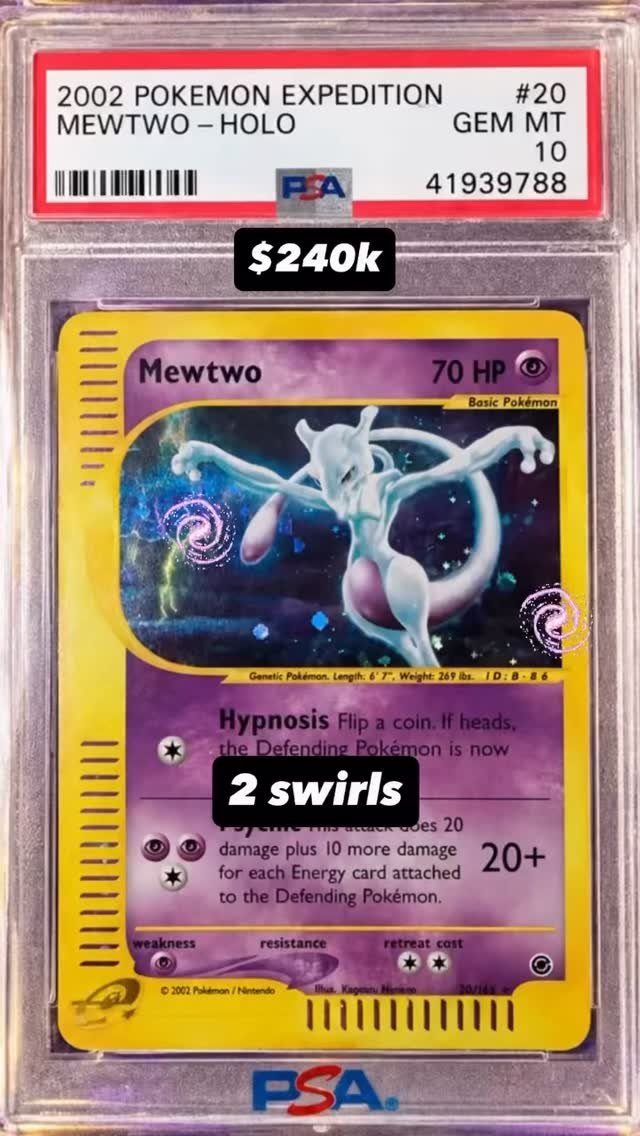 Mewtwo PSA GEM MT 10