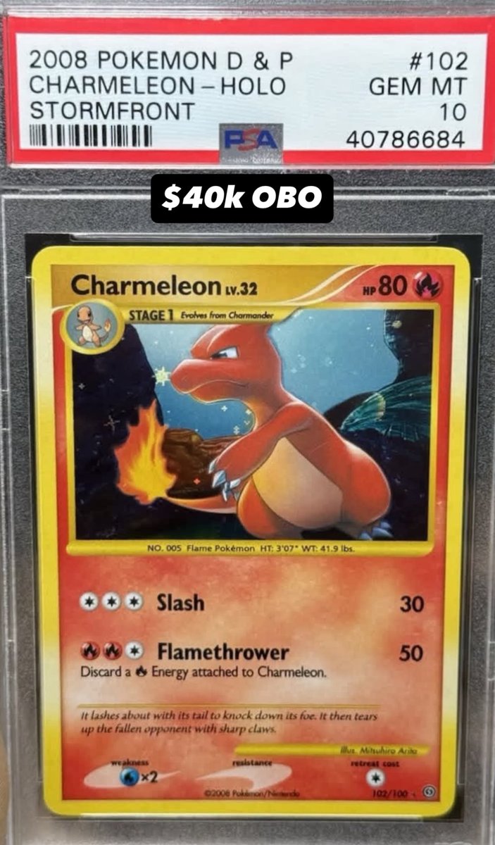 Charmeleon PSA GEM MT 10
