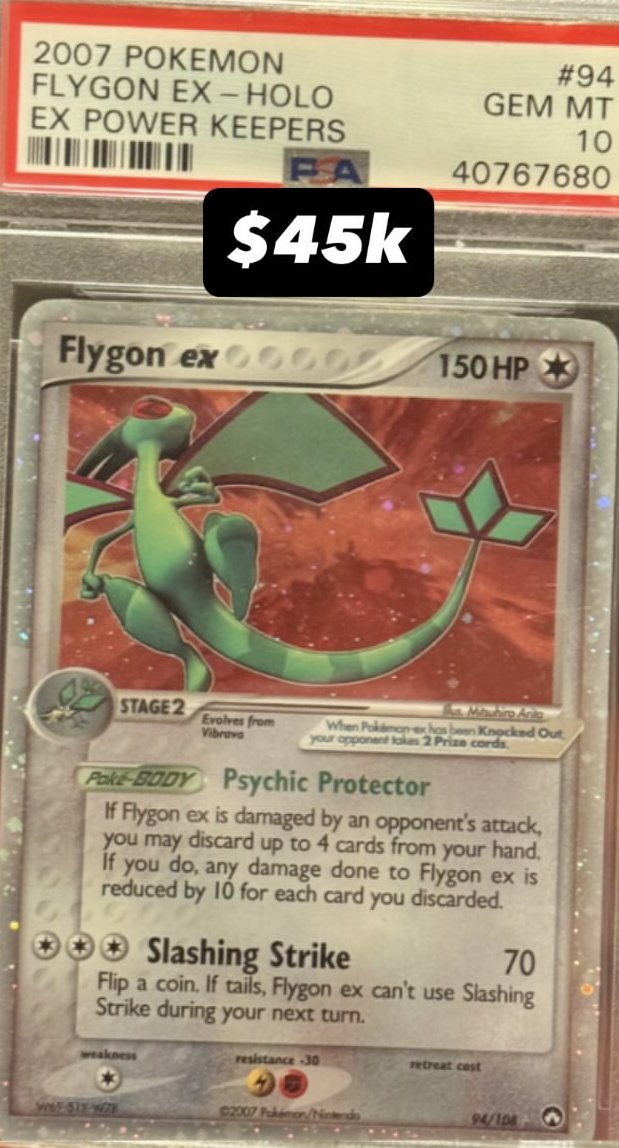 Flygon EX PSA GEM MT 10