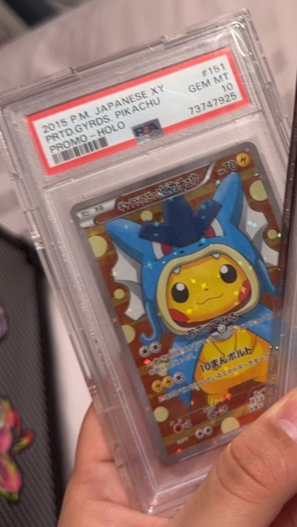Pretend Gyarados Pikachu PSA GEM MT 10