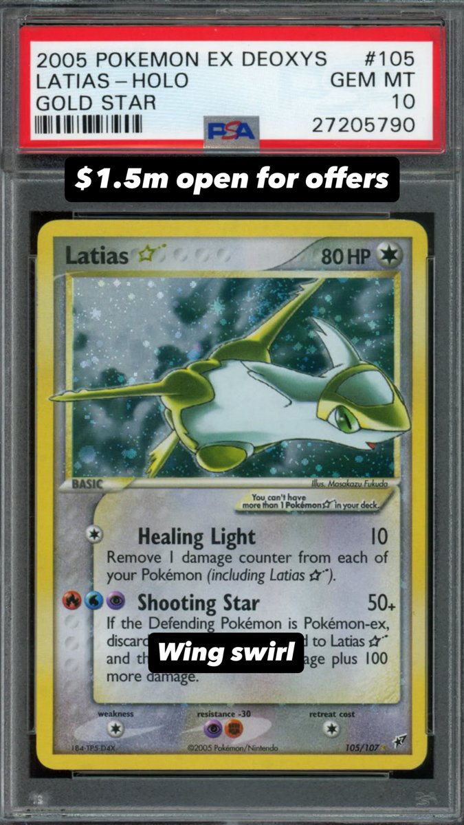 Latias PSA GEM MT 10