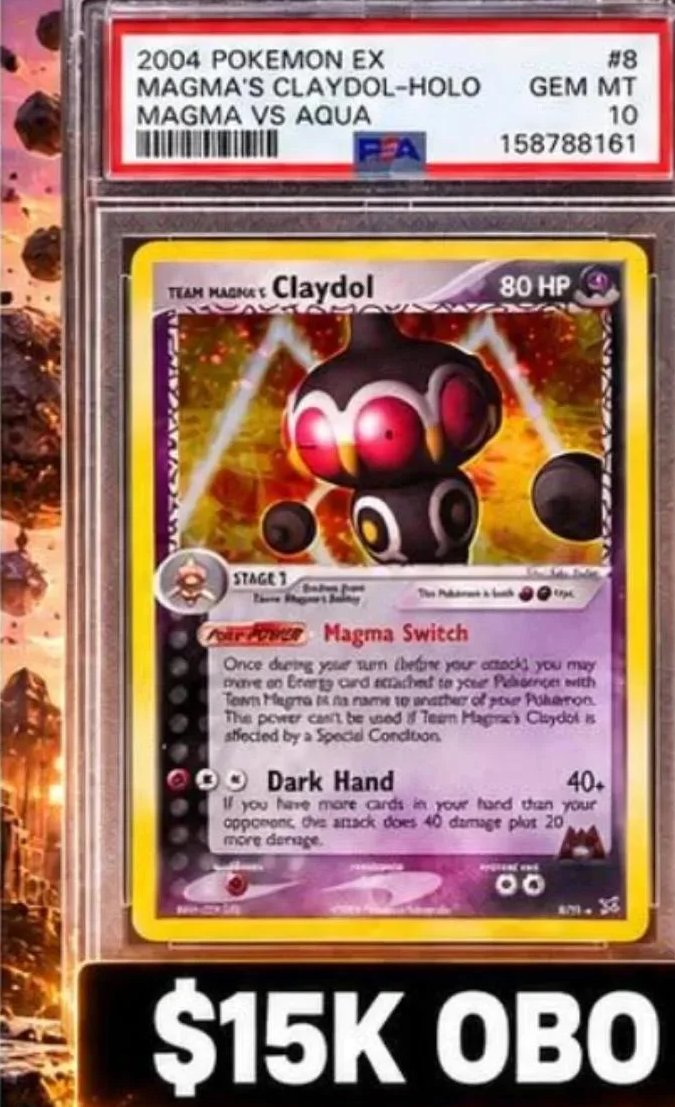 Magma's Claydol PSA GEM MT 10