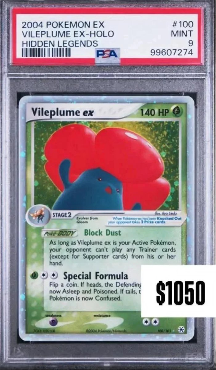 Vileplume EX PSA MINT 9