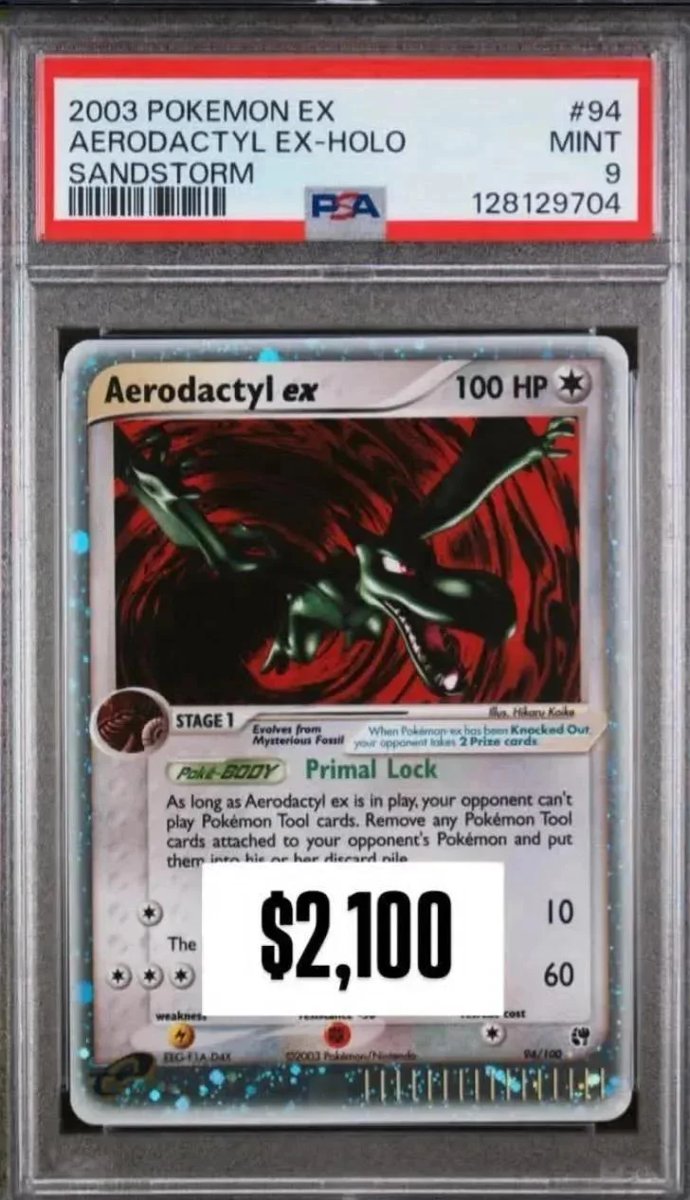 Aerodactyl EX PSA MINT 9
