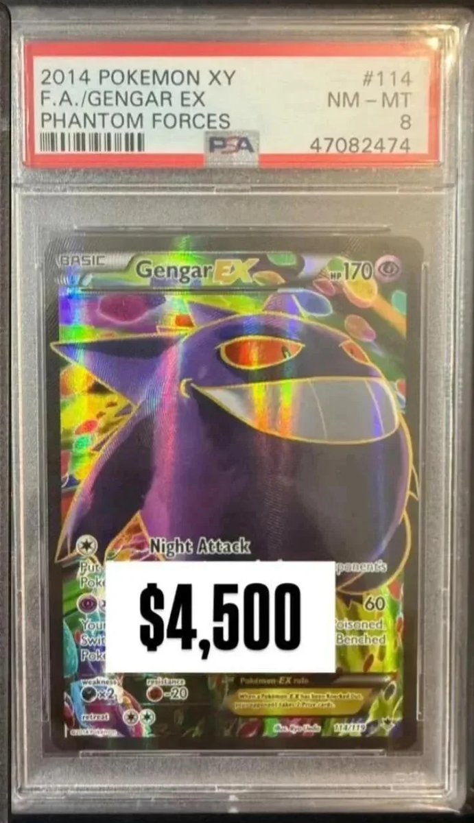 Gengar EX PSA NM-MT 8