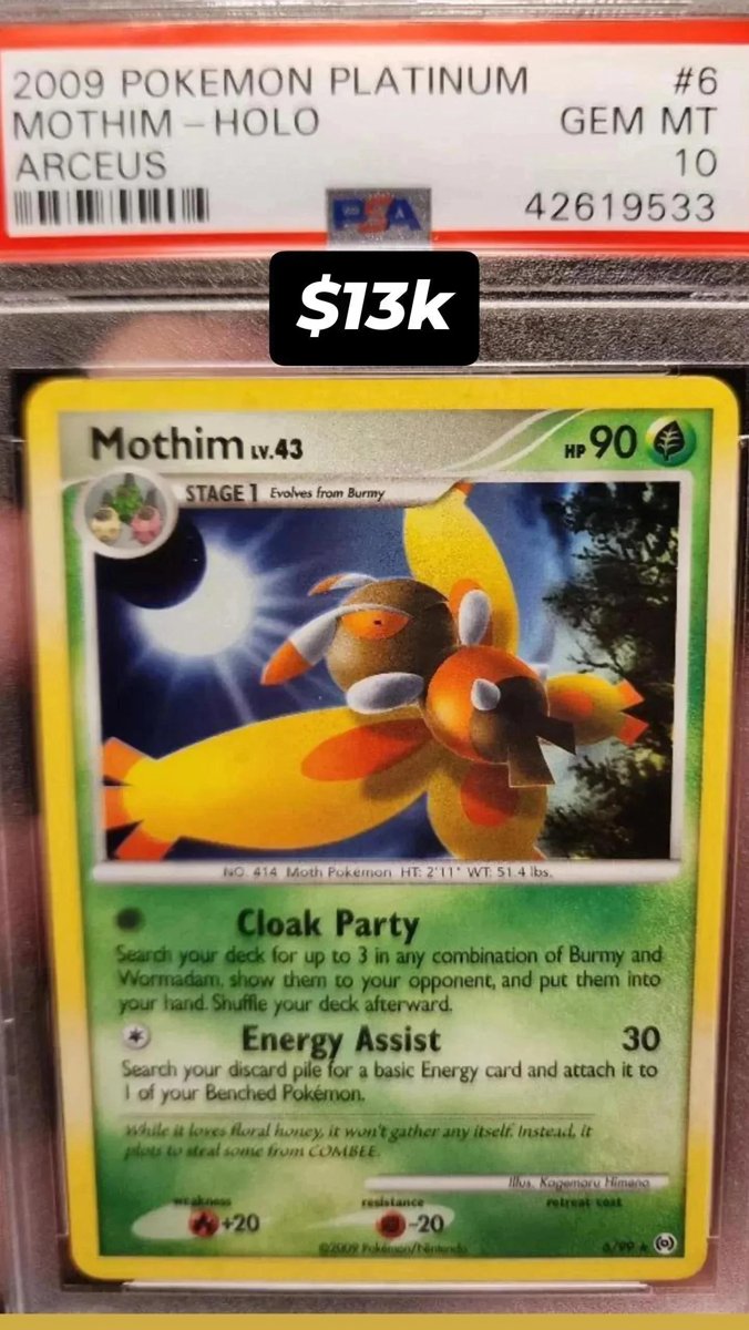 Mothim PSA GEM MT 10
