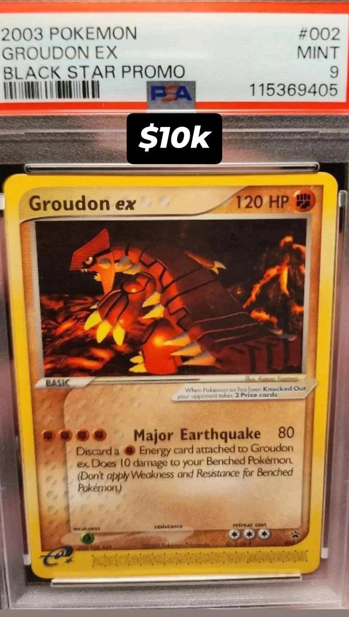 Groudon ex PSA MINT 9