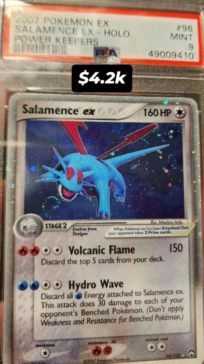 SALAMENCE EX PSA MINT 9
