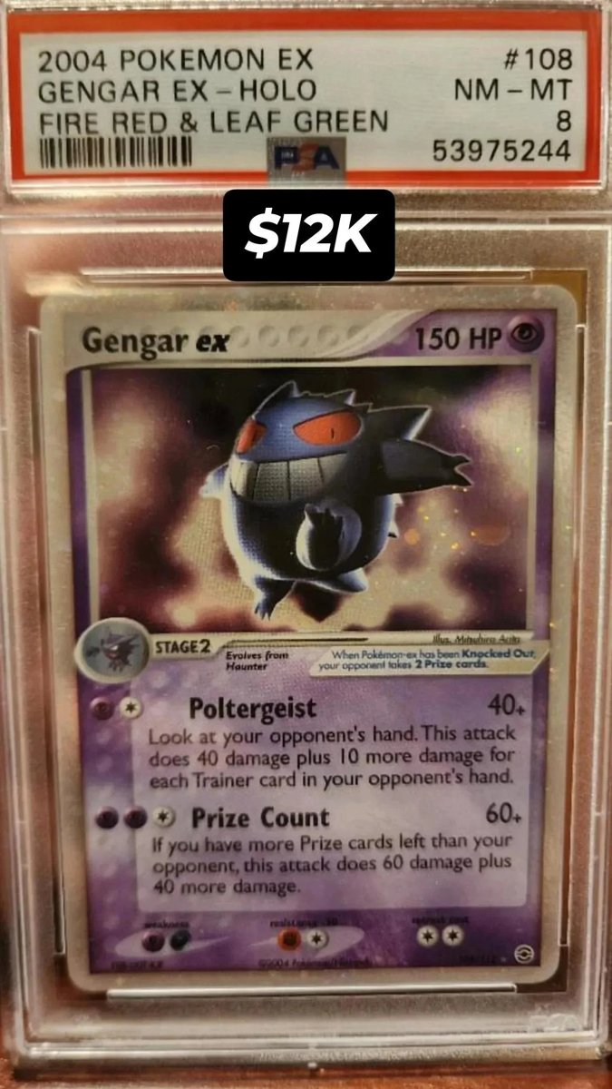 GENGAR EX PSA NM-MT 8